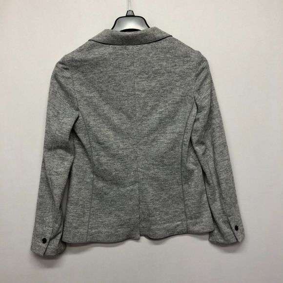 Banana Republic Women Long and Lean Knit Blazer Jacket Size 8 Gray M127 -12 - Picture 13 of 15